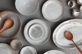 Earthenware rustic pottery clay table set decor